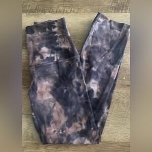 Lululemon Align 21” pink and navy Tie-Dye Leggings